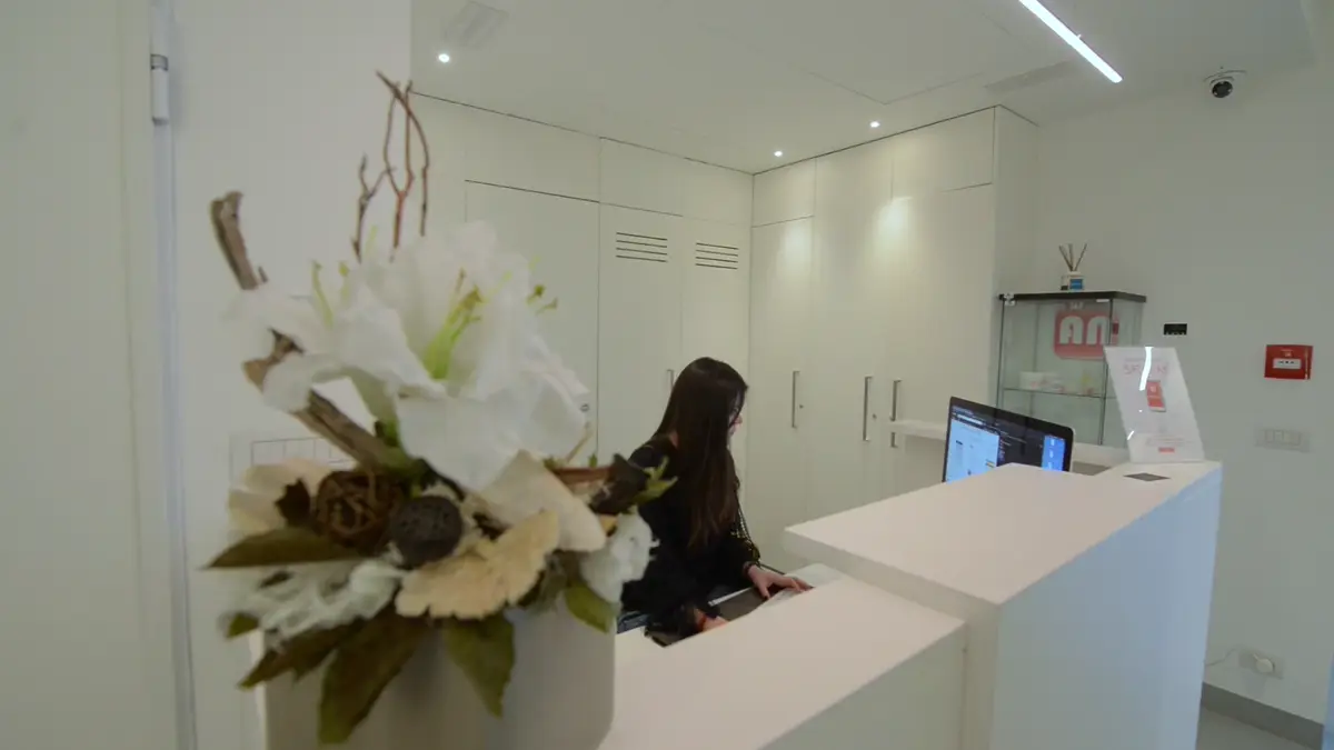La reception di Antalgic Clinic a Torino